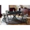 Armen Living Cirque and Rowan 5 Piece Black Round Dining Set SETCQDIBLK5B - alternate 7